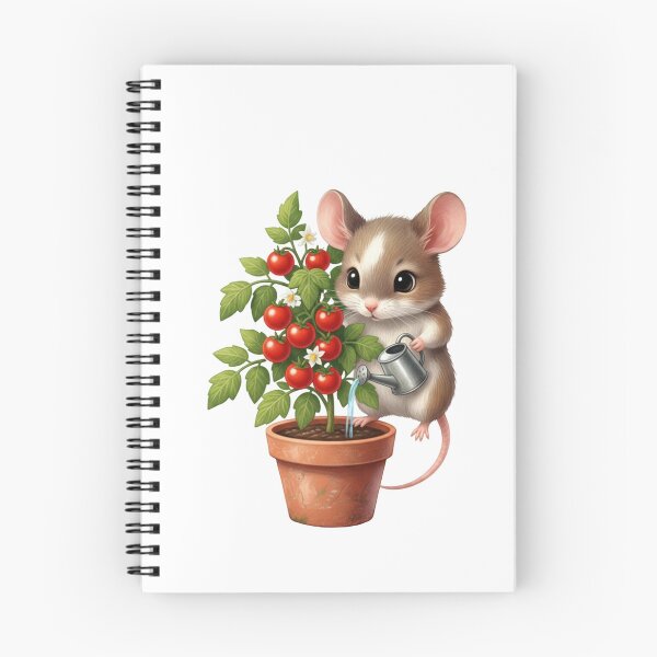 Item preview, Cute Mouse Watering Cherry Tomatoes - Cute Mouse & Hobbies Series designed and sold by EnlightArt.