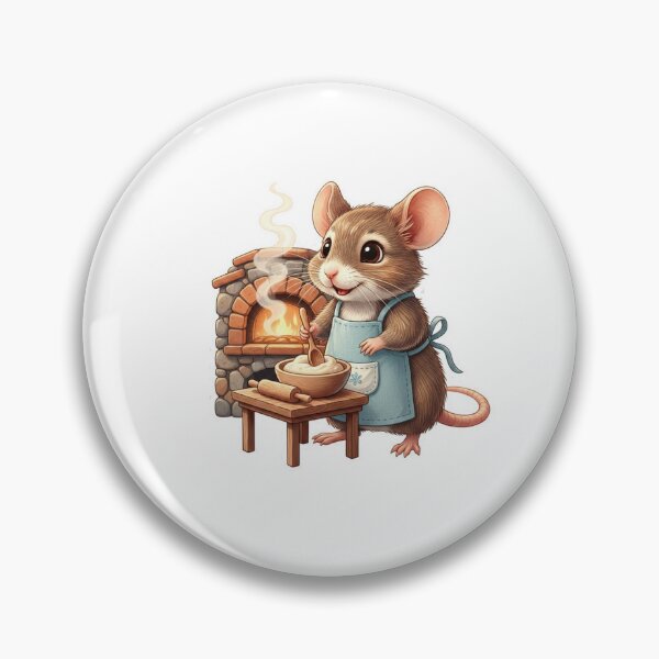 Item preview, Cute Mouse Baking Bread - Cute Mouse & Hobbies Series designed and sold by EnlightArt.