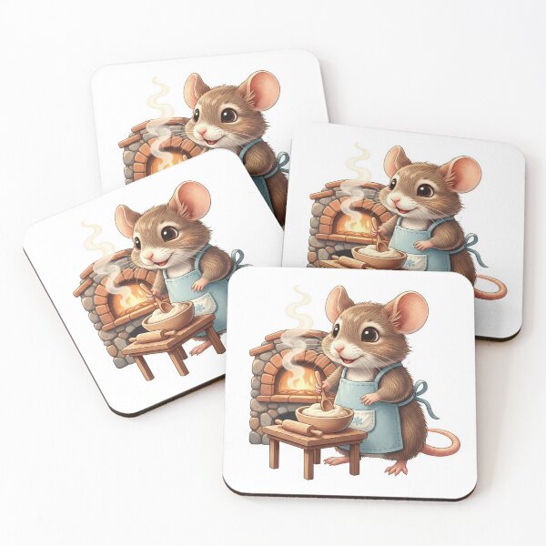 Item preview, Cute Mouse Baking Bread - Cute Mouse & Hobbies Series designed and sold by EnlightArt.