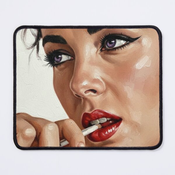 Item preview, The Siren’s Glance: Elizabeth Taylor Emerald & Crimson Art designed and sold by Art's Diner.