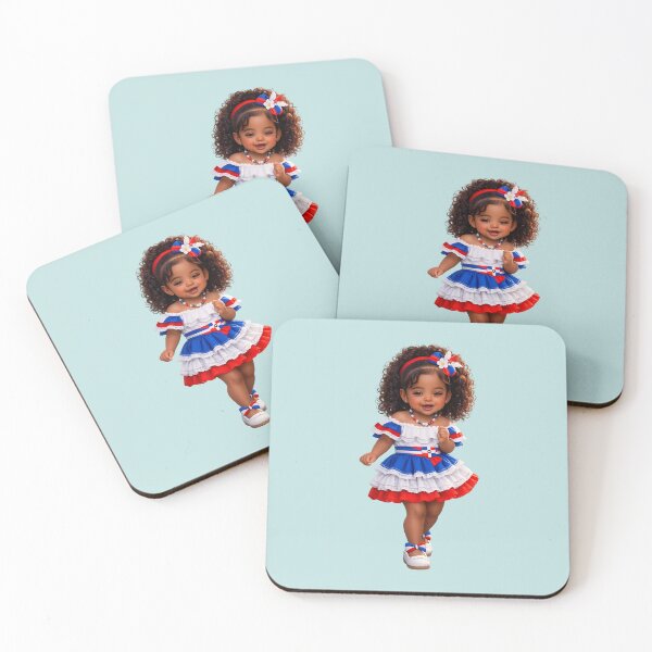 Item preview, Mini Dominican Bachatera | Cute Dominican Dancing Girl Cartoon designed and sold by Guanelfi Studio.