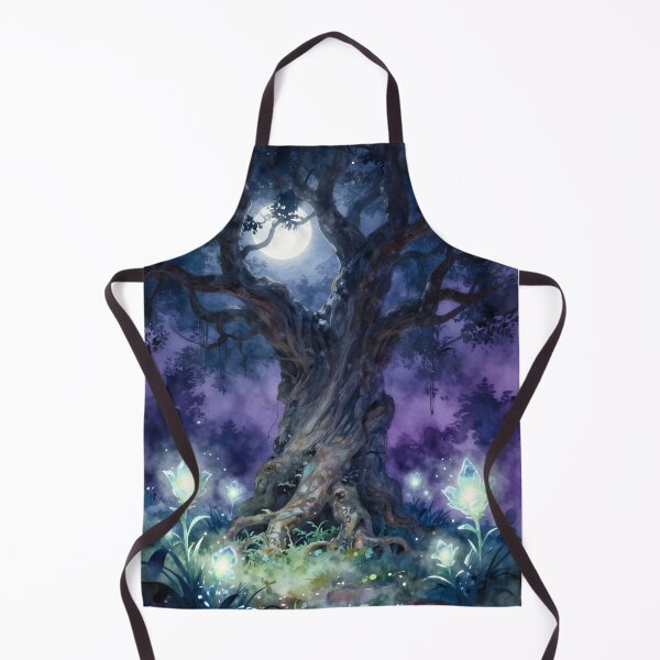 Item preview, Twilight Sentinel – Ancient Purple Tree with Crystal Florals designed and sold by EmeraldeaArt.