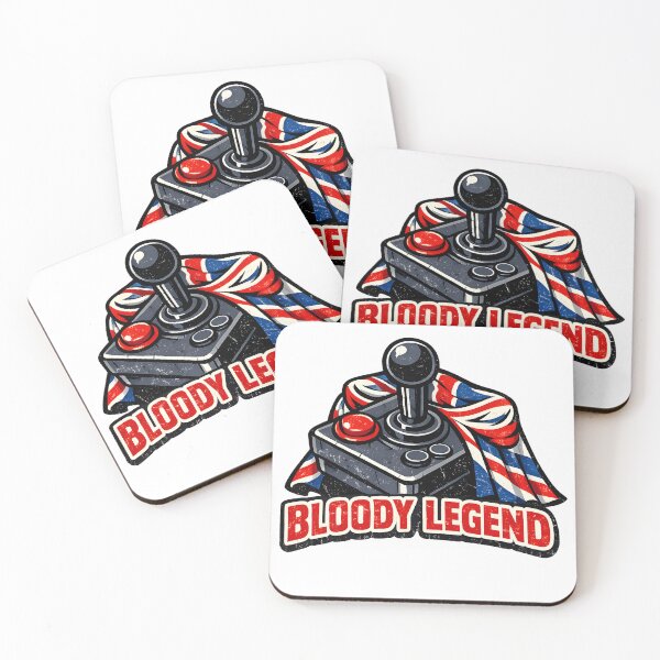 Item preview, Bloody Legend Retro Joystick British Gaming Tee, Union Jack 80s Arcade Design, Funny UK designed and sold by OscarArtistry.