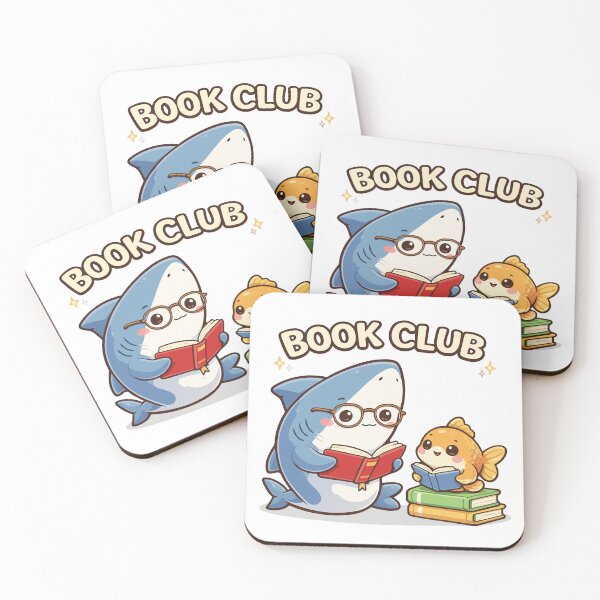 Item preview, Cute Shark & Goldfish Book Club designed and sold by prissipix.