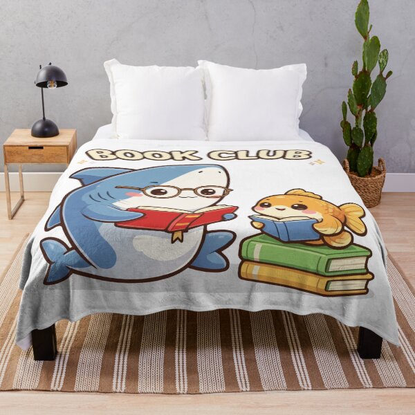 Item preview, Cute Shark & Goldfish Book Club designed and sold by prissipix.