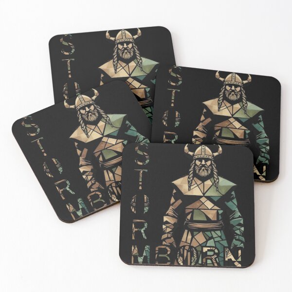 Item preview, Stormborn Viking Warrior - Stained Glass Norse Art designed and sold by SlavicKemp.