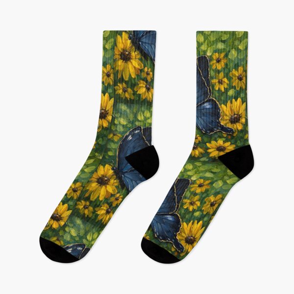 Item preview, Original Art: Butterfly and Sunflowers designed and sold by The Painted Topaz.