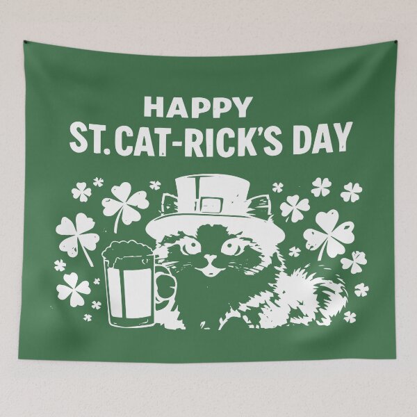 Item preview, Cute Leprechaun Cat Illustration - Saint Patricks Day designed and sold by cimong.