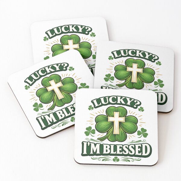 Item preview, Lucky? I’m Blessed – Christian St. Patrick’s Day Shirt designed and sold by CrazyGirlllc.