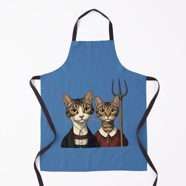 Item preview, Cat and Kitty based on Grant Wood's painting 'American Gothic' designed and sold by Natalia-Vlad.