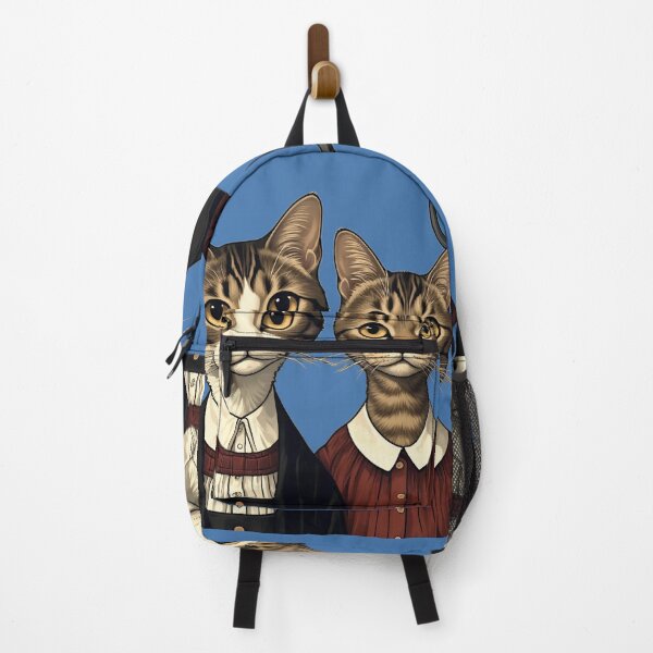 Item preview, Cat and Kitty based on Grant Wood's painting 'American Gothic' designed and sold by Natalia-Vlad.