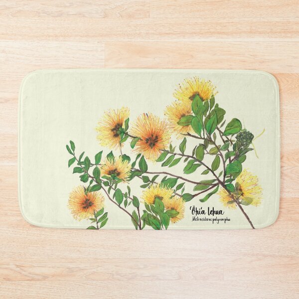 Item preview, Modern Golden Ohia Lehua designed and sold by Handwritten Aloha.