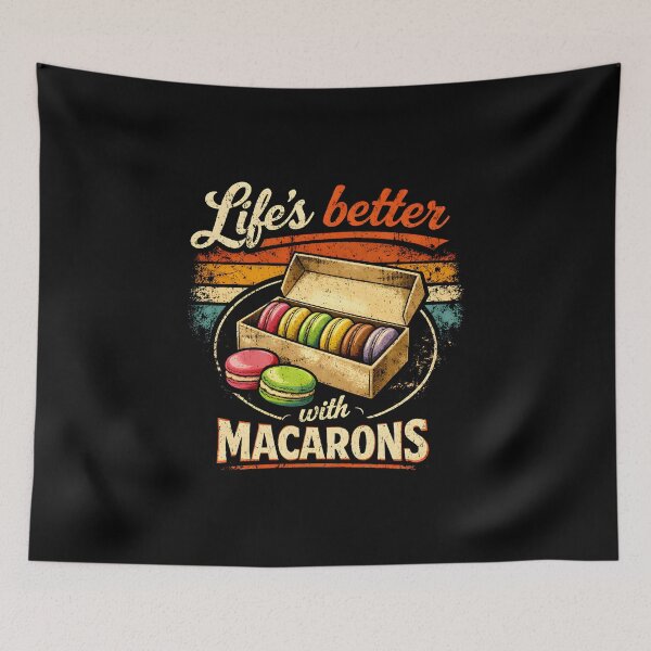 Item preview, Life's better with macarons designed and sold by DemureArtsy.