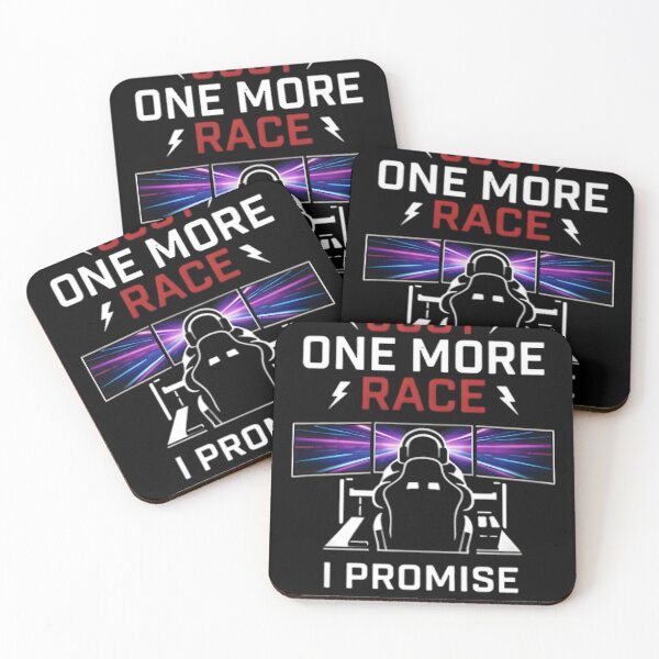 Item preview, Just One More Race I Promise Sim Racing Simulator Quote designed and sold by VGAfanatic.