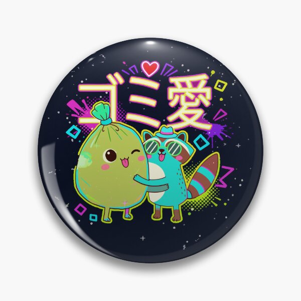 Item preview, Cute Raccoon & Trash Bag Hug Japanese Gomi Ai Love T-shirt designed and sold by PiXilustratoArt.