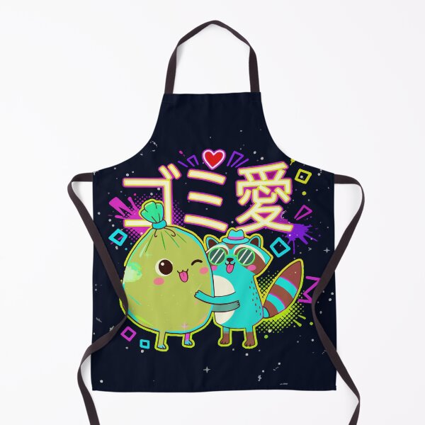 Item preview, Cute Raccoon & Trash Bag Hug Japanese Gomi Ai Love T-shirt designed and sold by PiXilustratoArt.