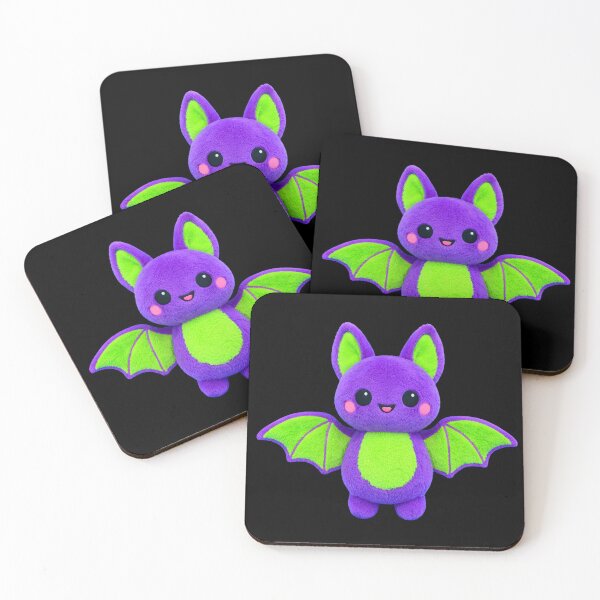 Item preview, Neon Bat Plush, Kawaii Style designed and sold by Questionable Taste.