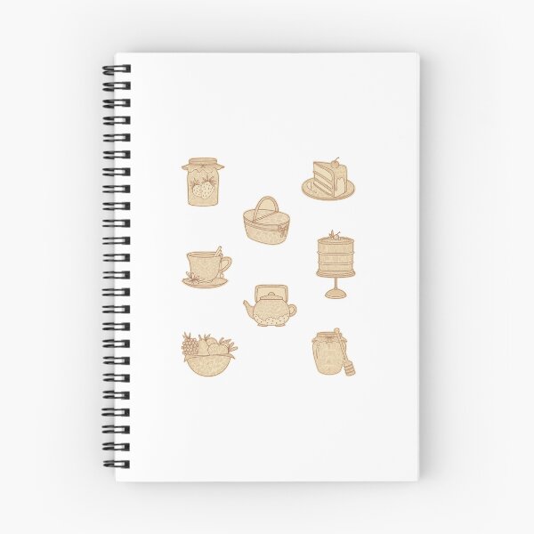 Item preview, Cottagecore Beige Sketched Food Kitchen Set designed and sold by zoeyyyrose.