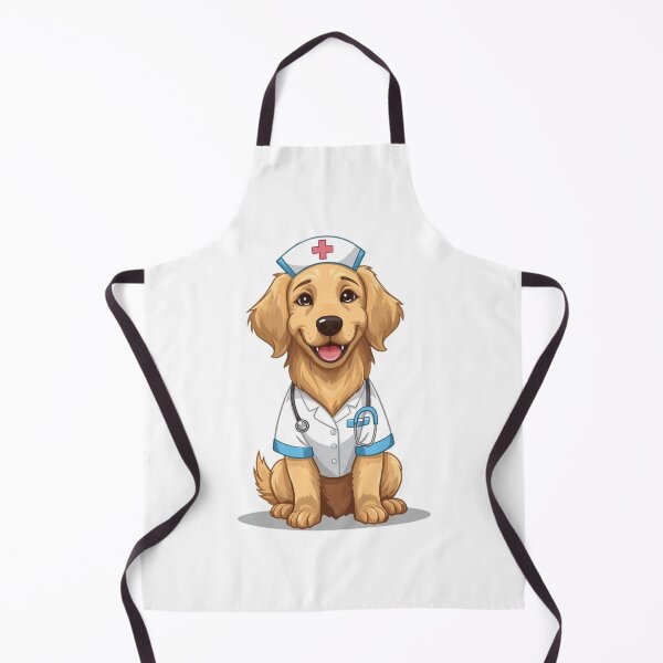Item preview, Cute Golden Retriever Nurse - Adorable Medical Dog Illustration - Perfect gift for Nurses & Dog Lovers designed and sold by Nature's Palette.