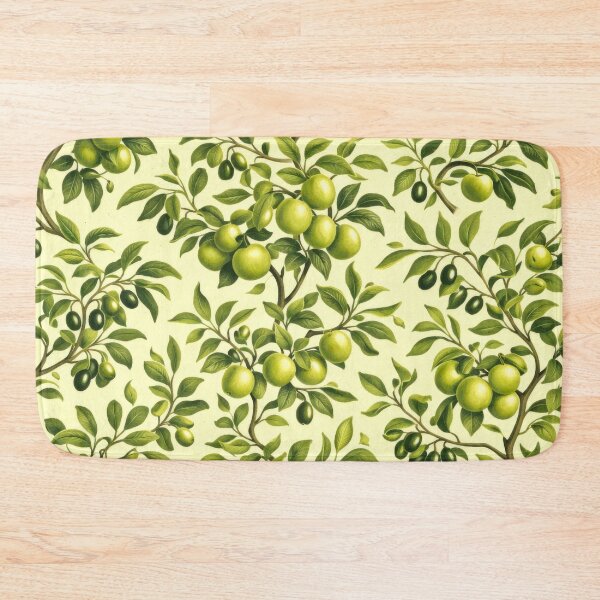 Item preview, Olive and Apple Tree on Light Green Background designed and sold by scicilysimonee.