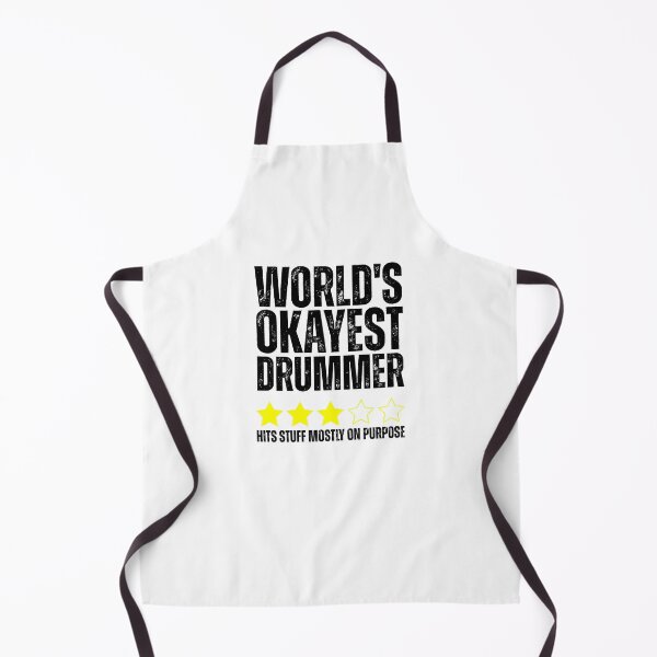 Item preview, World's Okayest Drummer Hits Stuff Mostly On Purpose Review designed and sold by krystalRomanart.