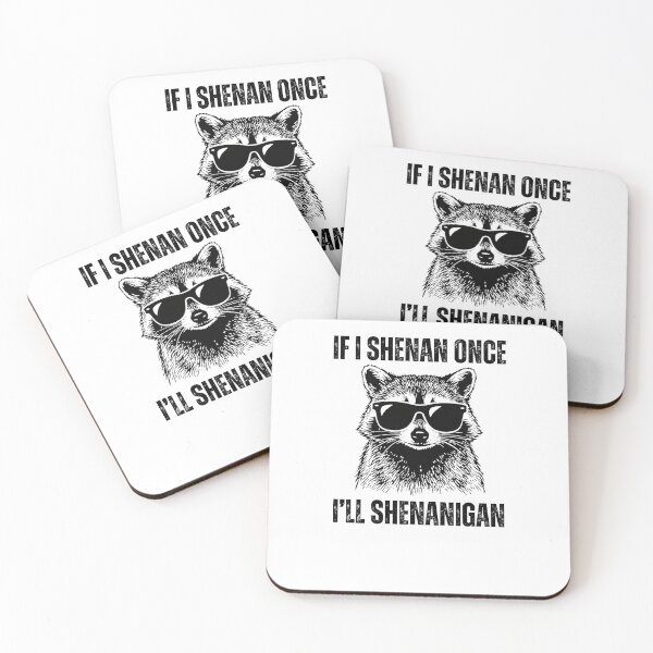 Item preview, If I Shenan Once I’ll Shenanigan Raccoon St Patricks Day designed and sold by krystalRomanart.