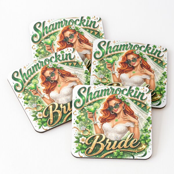 Item preview, Shamrockin’ Bride – St. Patrick’s Day Bachelorette Shirt | Lucky in Love Bride Tee designed and sold by CrazyGirlllc.