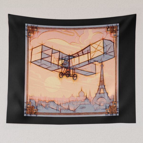 Item preview, Flight Over Belle Époque Paris – Santos Dumont’s 14-bis designed and sold by Helios Be. Lavsh.