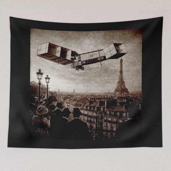Item preview,  Flight Over Belle Époque Paris – Santos Dumont’s 14-bis #1 designed and sold by Helios Be. Lavsh.