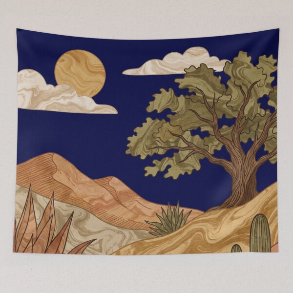 Item preview, Xerophytic Marbled Landscape Earth Colors designed and sold by Ciervo Primavera.