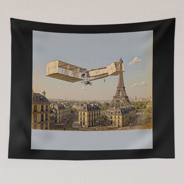 Item preview, Flight Over Belle Époque Paris – Santos Dumont’s 14-bis #2 designed and sold by Helios Be. Lavsh.