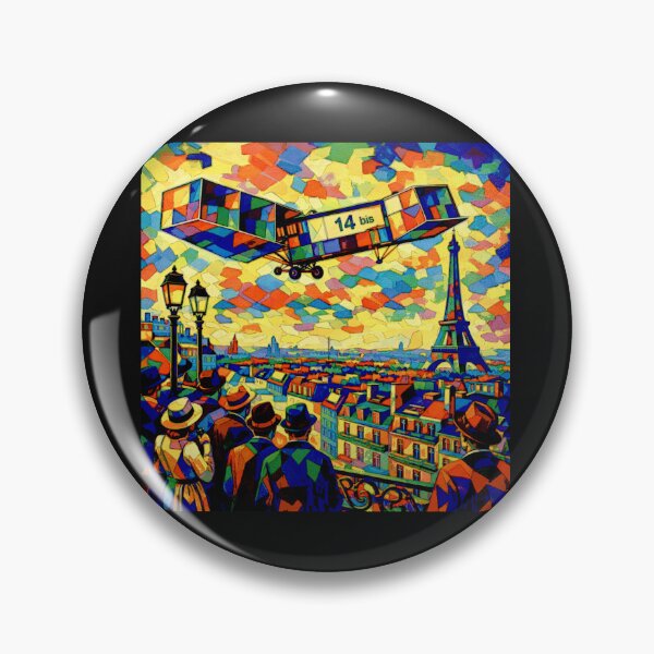 Item preview, Flight Over Belle Époque Paris – Santos Dumont’s 14-bis #3 designed and sold by Helios Be. Lavsh.