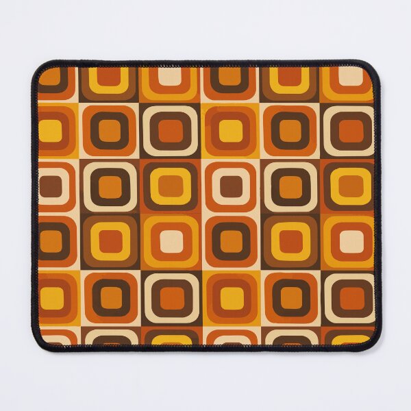 Item preview, Retro 70s Geometric Pattern | Mid-Century Modern Mod Squares designed and sold by Far Out Goods.