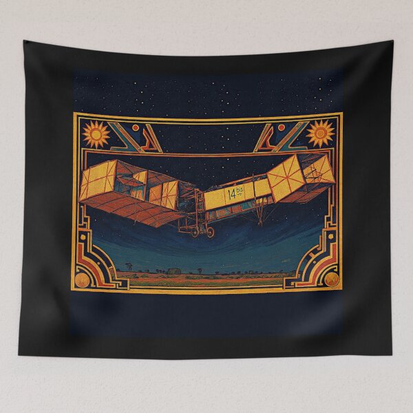 Item preview, Flight Over Belle Époque Paris – Santos Dumont’s 14-bis #4 designed and sold by Helios Be. Lavsh.