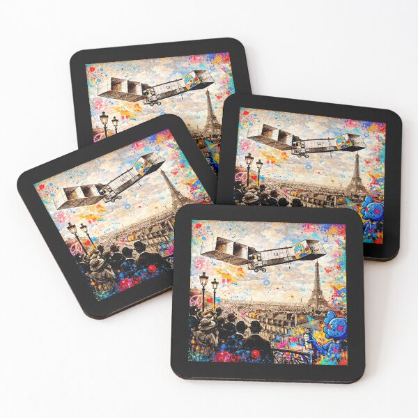 Item preview, Flight Over Belle Époque Paris – Santos Dumont’s 14-bis #6 designed and sold by Helios Be. Lavsh.
