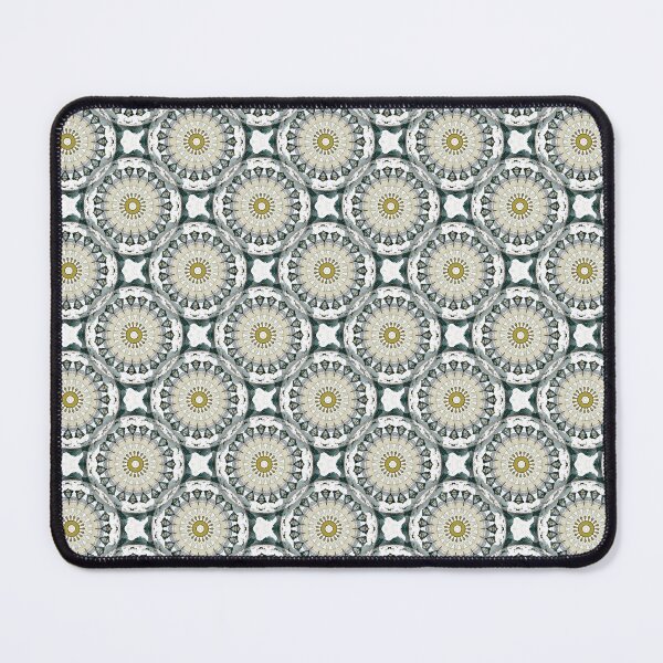 Item preview, Rustic Cog Mandala in Teal on White designed and sold by Artistestella.