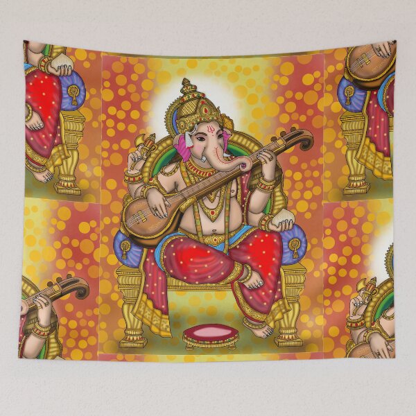 Item preview, Lord Ganesha Digital Art – Hindu Elephant God Illustration designed and sold by Harshit_Digital_Arts.