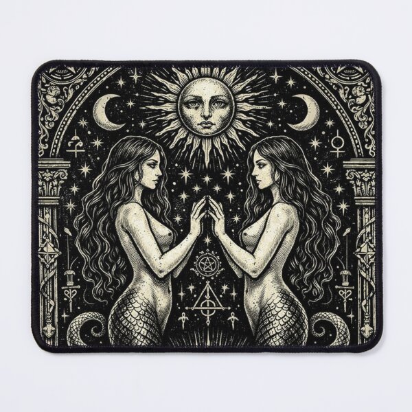 Item preview, Serpent Twin Priestess – Dark Occult Eclipse Shirt designed and sold by wanado.