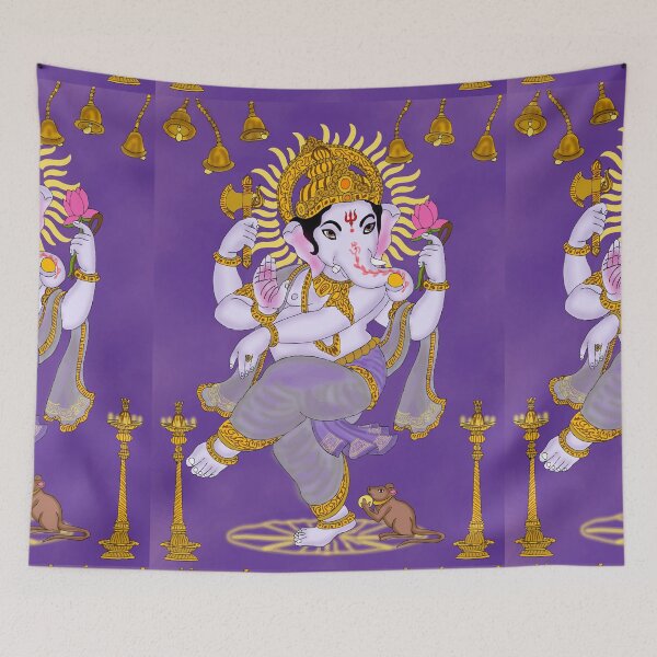 Item preview, Lord Ganesha Sacred Artwork – Indian Mythological Illustration designed and sold by Harshit_Digital_Arts.