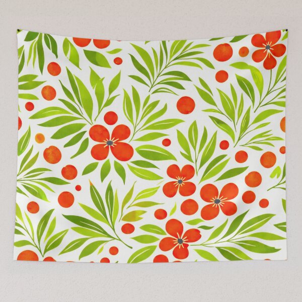 Item preview, Olive Green Bold Floral and Circle Pattern designed and sold by scicilysimonee.