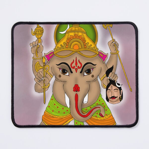 Item preview, Lord Ganesha Illustration – Hindu Festival and Spiritual Art designed and sold by Harshit_Digital_Arts.