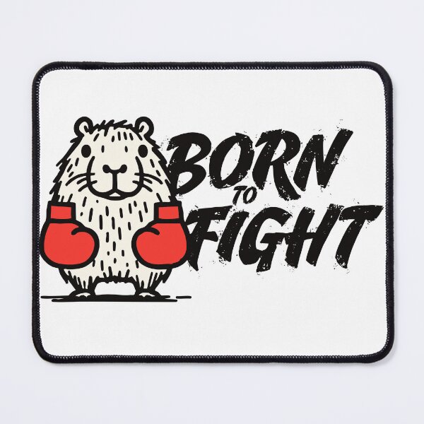 Item preview, capibara born to fight designed and sold by cartoonfighter.
