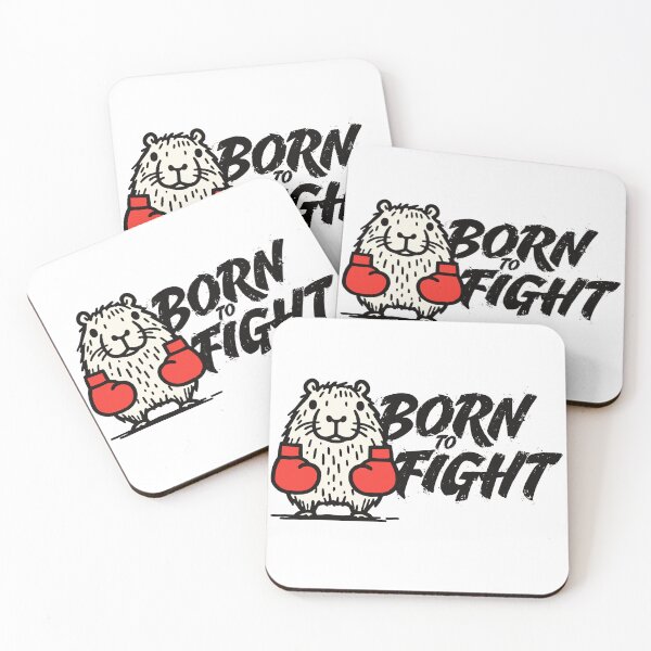 Item preview, capibara born to fight designed and sold by cartoonfighter.