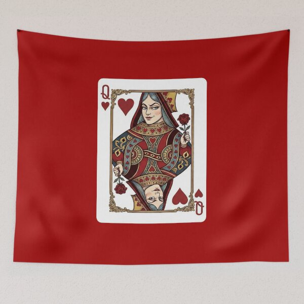Item preview, Queen of Hearts Playing Card Illustration designed and sold by Terry Bain.