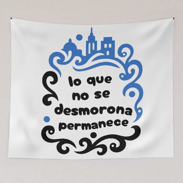 Item preview, Fantasy City Resilience Motto - Inspirational Typography Art (Spanish) designed and sold by Apinu Atelier.