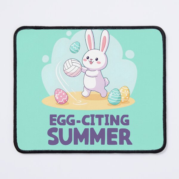 Item preview, Egg-citing Summer – Bunny Beach Volleyball Easter Illustration designed and sold by Sea Gem.