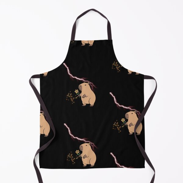 Item preview, Gentle Capybara in the Middle of a Lightning Storm designed and sold by Dhiessi.