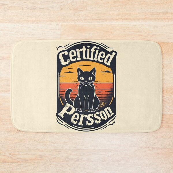 Item preview, Funny Certified Cat Person Art designed and sold by owi-art.