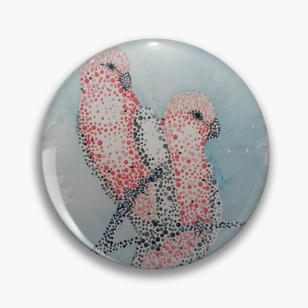 Item preview, Australian Galahs painted in Pointalism Style - Dots designed and sold by Garry Greenwood.