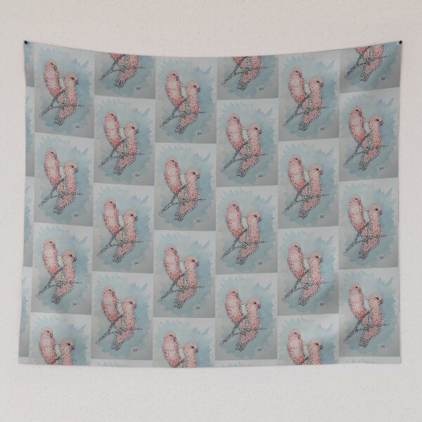 Item preview, Australian Galahs painted in Pointalism Style - Dots designed and sold by Garry Greenwood.